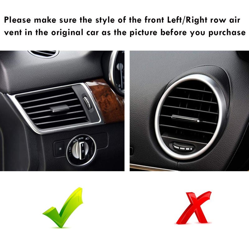 Moonlinks Compatible with Mercedes Benz Front Left Right Air Vent Clips Tabs, Front Row Air Grille Tabs Clip for W166 ML Class 2012-2015 GLE Class 2016-2019 X166 GL Class 2013-2016 GLS Class 2017-2019 - Image 2